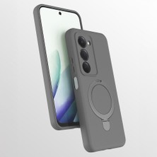 Efura Xiaomi Redmi 15 Kılıf 360 Derece Döner Standlı Magsafe Kamera Lens Korumalı Silikon Efr