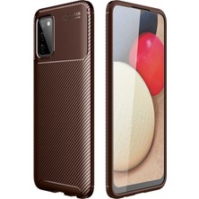 Subutu Galaxy A03S Kılıf Karbon Görünümlü Silikon Kamera Korumalı Üstün Koruma Sbt