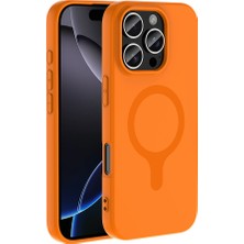 Büşra Ayhan iPhone 16 Pro Max Kılıf Pastel Renkli Magsafe Kamera Yükseltili Silikon Bsay