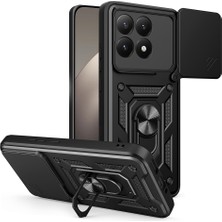 Giz Story Xiaomi 15T Kılıf Sürgülü Kamera Koruyucu Manyetik Standlı Tank Koruma Gzst