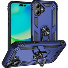 Giz Story iPhone 16 Plus Kılıf Kamera Koruyucu Manyetik Standlı Tank Koruma Gzst