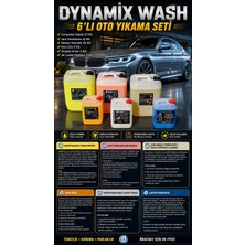 Dynamix Wash 6'lı Oto Yıkama Seti KÖPÜK23 Kg, JANT22 Kg, DETAY20KG, Lastik , Süt, Hızlı Cila 5'er kg