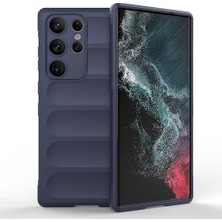 StilStoreTr Galaxy S23 Ultra Kılıf Kamera Korumalı Esnek Silikon Parmak Şeritli Stsr