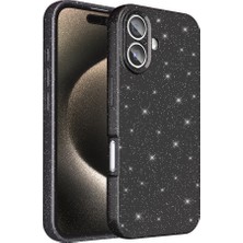 StilStoreTr iPhone 16 Plus Kılıf Kamera Korumalı Simli Silikon Üstün Koruma Stsr