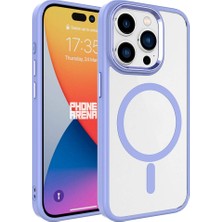 Subutu iPhone 15 Pro Kılıf Magsafe Şeffaf Arka Yüz Kamera Yükseltili Silikon Sbt