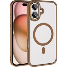 Büşra Ayhan iPhone 16 Plus Kılıf Magsafe Şeffaf Arka Yüz Kamera Yükseltili Silikon Bsay