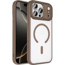 Nexaura iPhone 17 Pro Max Kılıf Magsafe Şeffaf Arka Yüz Kamera Yükseltili Silikon Nxar