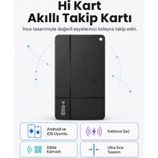 HBB-K Hi Kart Siyah Dijital Kartvizit Takip Cihazı iOS ve Android Uyumlu Suya Dayanıklı
