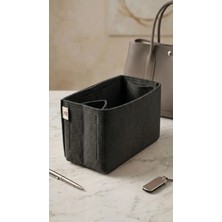 Marjinal W Club Tek Suluklu Çanta İçi Organizer Füme 28x15x12