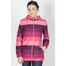 Maraton Comfort Kadın Kapüşonlu  Menekşe Trenchcoat