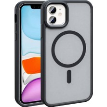 StilStoreTr iPhone 12 Kılıf Magsafe Destekli Kamera Yükseltili Silikon Mat Parmak Izi Tutmayan Stsr