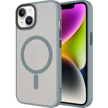 StilStoreTr iPhone 15 Kılıf Magsafe Destekli Kamera Yükseltili Mat Parmak Izi Tutmayan Silikon Stsr