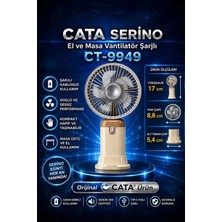 Cata CT-9949 Serino Mini Fan El Vantilatörü Kanatsız Tasarım Özelliği ile Güçlü Performans