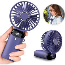 Akıllı Bayi Yüksek Hava Akışlı Dijital Ekranlı Mini El Fanı