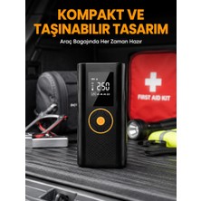 Akıllı Bayi Dijital Göstergeli Taşınabilir Hava Kompresörü Güçlü Şişirme Performansı Yeni Nesil