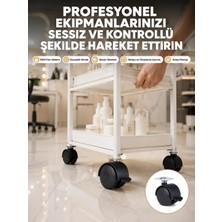 Akıllı Bayi Zemin Korumalı Kilitli Ayak Tekerlek Seti 6 cm