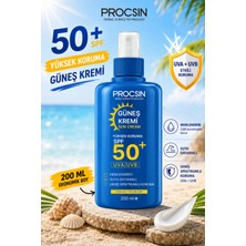 Procsin 50+ Spf Yüksek Koruma Güneş Kremi 200 ml