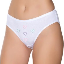 Gümüş 6006 12'li Kadın Ribana Ince Bel Güpürlü Bikini