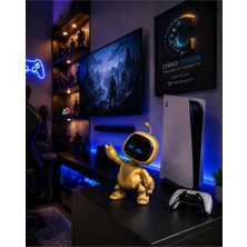 Astrobot Gold Figür / Parlak Altın Sarısı Renk Özel 3D Üretim /10-12 cm