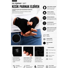 Oil Company Soft Kesik Parmak Siyah Eldiven Unisex