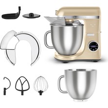 Karaca Mastermaid Chef Ultra D2000W Dijital Ekranlı Hamur Yoğurma Makinesi 7L Altın Metal Kapasiteli