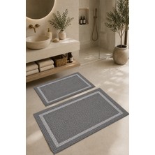 Dijital Baskılı Yıkanabilir Banyo Paspası Takımı