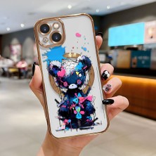 HONTINGA iPhone 13 ile Uyumlu Şeffaf Magsafe Wireless Kılıfı Düşüme Önleyici Basitlik Anti Düşme Kamera Korumali Yaratıcı Desen Yumuşak Silikon Telefon Kılıfı Kadın ve Erkek Için Uygundur K7-2072