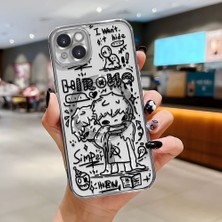 HONTINGA iPhone 14 Plus ile Uyumlu Şeffaf Magsafe Wireless Kılıfı Düşüme Önleyici Basitlik Anti Düşme Kamera Korumali Yaratıcı Desen Yumuşak Silikon Telefon Kılıfı Kadın ve Erkek Için Uygundur K7-2068