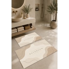 Dijital Baskılı Yıkanabilir Banyo Paspası Takımı