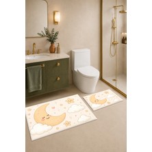 Dijital Baskılı Yıkanabilir Banyo Paspası Takımı