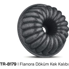 Arow Flanora Siyah Döküm Kek Kalıbı
