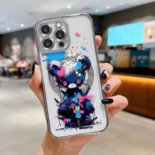 HONTINGA iPhone 14 Pro Max ile Uyumlu Şeffaf Magsafe Wireless Kılıfı Düşüme Önleyici Basitlik Anti Düşme Kamera Korumali Yaratıcı Desen Yumuşak Silikon Telefon Kılıfı Kadın ve Erkek Için Uygundur K7-2072