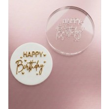 Ege Concept Life Baskı Kalıbı Happy Birthday No:2 - 6 cm Yuvarlak