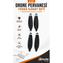 Dimute Shop Drone Pervanesi 4 Adet Yedek Kanat Seti 7 x 1,7 cm