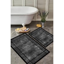 Dijital Baskılı Yıkanabilir Banyo Paspası Takımı