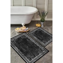 Dijital Baskılı Yıkanabilir Banyo Paspası Takımı