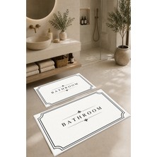 Dijital Baskılı Yıkanabilir Banyo Paspası Takımı
