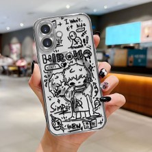 HONTINGA iPhone 16 ile Uyumlu Şeffaf Magsafe Wireless Kılıfı Düşüme Önleyici Basitlik Anti Düşme Kamera Korumali Yaratıcı Desen Yumuşak Silikon Telefon Kılıfı Kadın ve Erkek Için Uygundur K7-2068