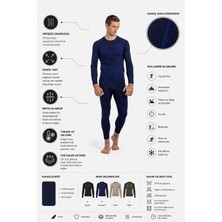 Oil Company Lacivert Unisex Termal Içlik Üst Seamless Iıı. Seviye Pro