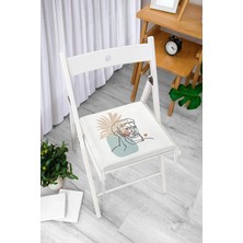 Rem Home Remhome Antik Yunan Tanrısı Özel Tasarım Modern Fermuarlı Sandalye Minderi