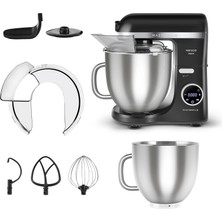 Karaca Mastermaid Chef Ultra D2000W Dijital Ekranlı Hamur Yoğurma Makinesi Matte Black 7l
