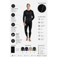 Oil Company Siyah Unisex Termal Içlik Üst Seamless Iıı. Seviye Pro