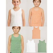 Organickid Jungle Cotton Erkek Çocuk Atlet Seti 3'lü