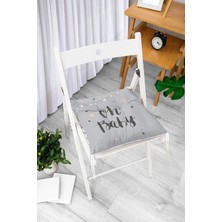 Rem Home Remhome Oh Baby Yazılı Tasarım Dijital Baskılı Bebek Odası Pofidik Sandalye Minderi
