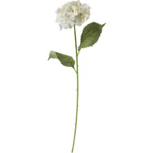 Beyaz Yapay Ortanca Dal Çiçek 75 cm