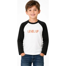 Organickid Gamer Erkek Çocuk Reglan Uzun Kollu Antrasit T-Shirt