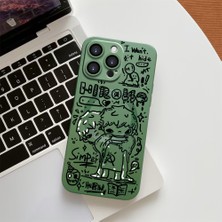 HONTINGA iPhone 15 Pro Max ile Uyumlu Kılıf Magsafe Wireless Düşüme Önleyici Basitlik Anti Düşme Kamera Korumali Yaratıcı Desen Silikon Telefon Kılıfı Kadın ve Erkek Için Uygundur K7-1057