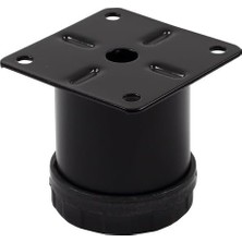 OEM Metal Mobilya Ayağı Siyah Çap 42MM - 5cm (4 Adet)
