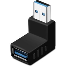 OEM Aşağı Açılı Dirsek 3.0 90 Derece USB Bağlantı Aparatı Dönüştürücü Uzatma Yüksek Hızlı Down Açılı USB