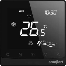 Smallart SM-2105-SDM-B Dijital Haberleşmeli Modbus Fancoil Termostatı (2/4 Borulu)